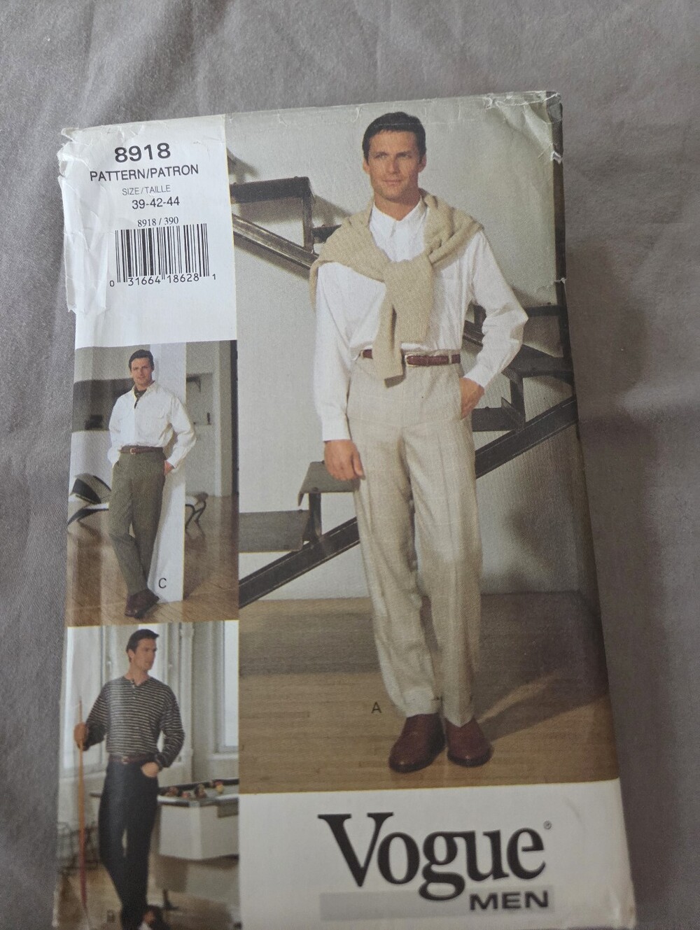 Vogue Men 8918 Sewing Pattern